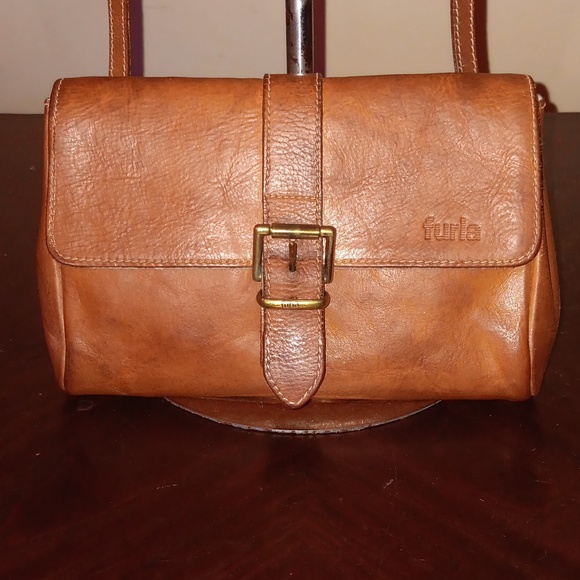 FURLA VINTAGE LEATHER CROSSBODY - Picture 2 of 10